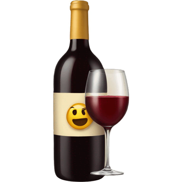 Fun wine emoji