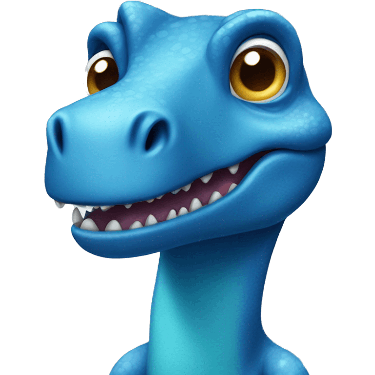 Blue dinosaur emoji