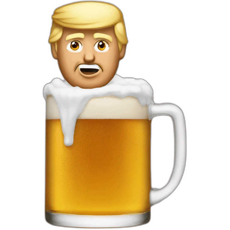 Trump drink beer emoji