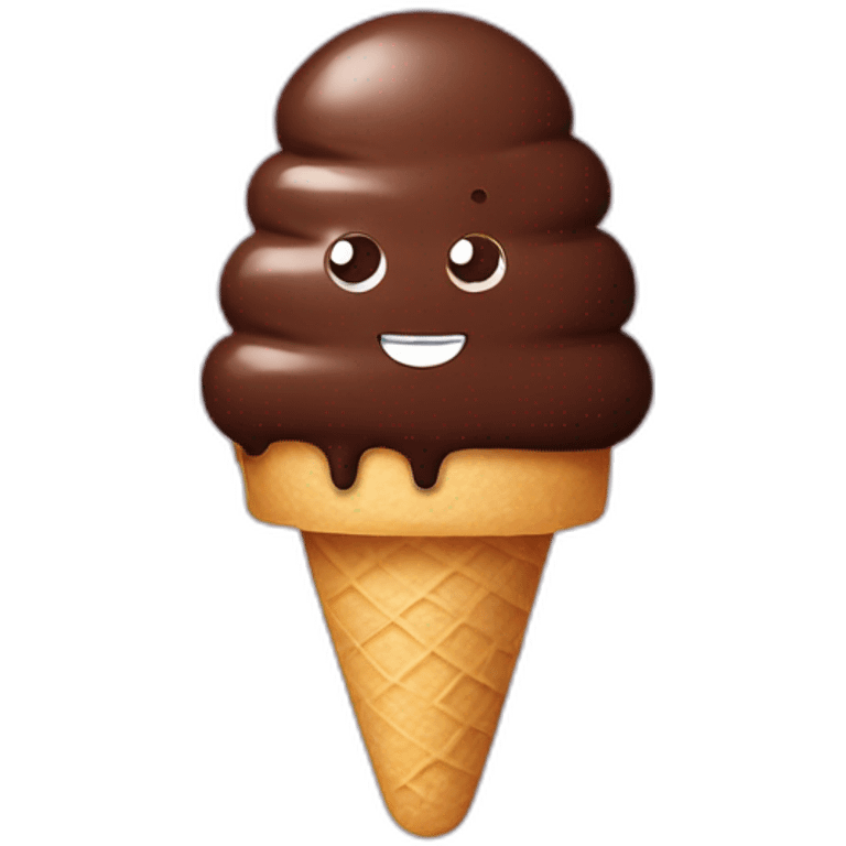 Chocolate icecream  emoji