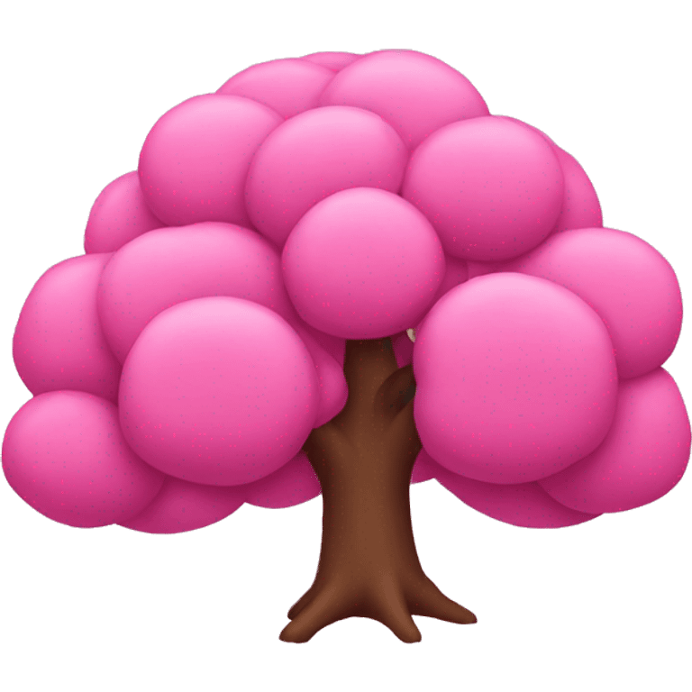 Pink tree emoji