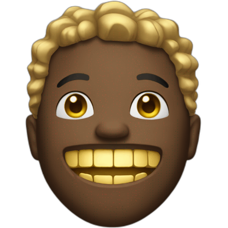 Gazo rapper with gold teeth emoji