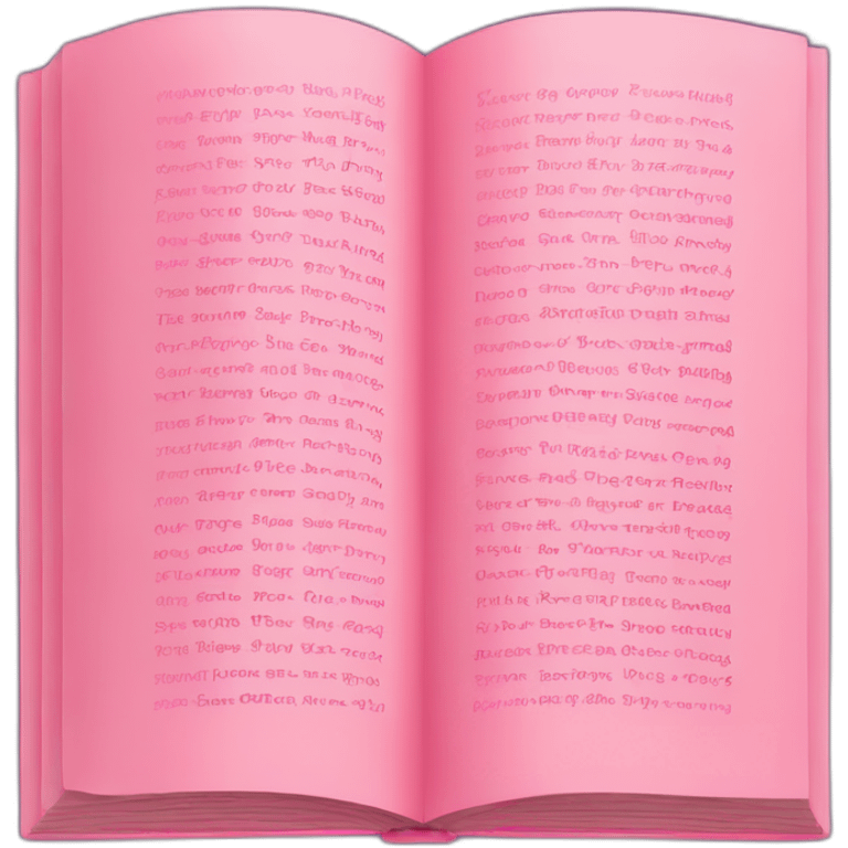 PINK TYPOGRAPHY BOOK emoji