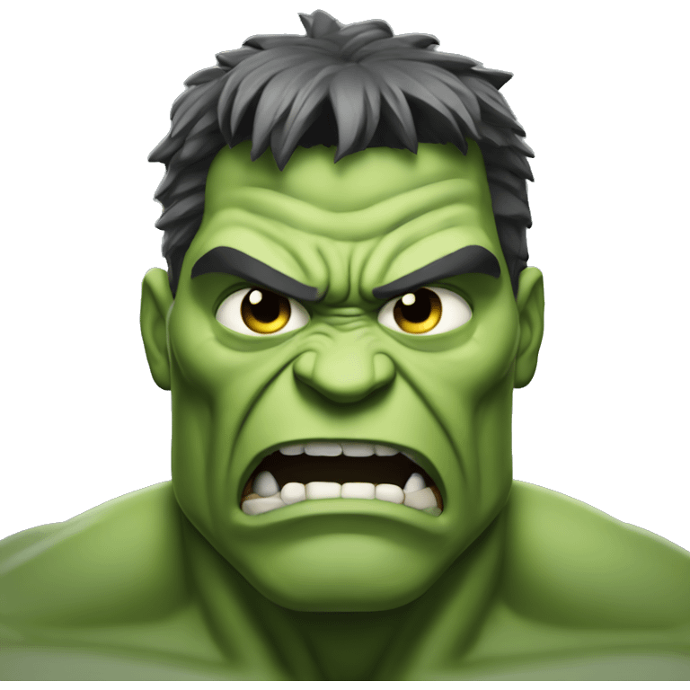 Mad hulk emoji