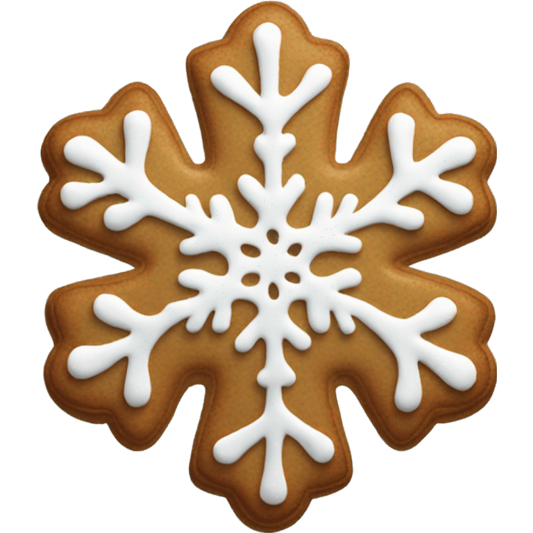 gingerbread snowflake cookie emoji