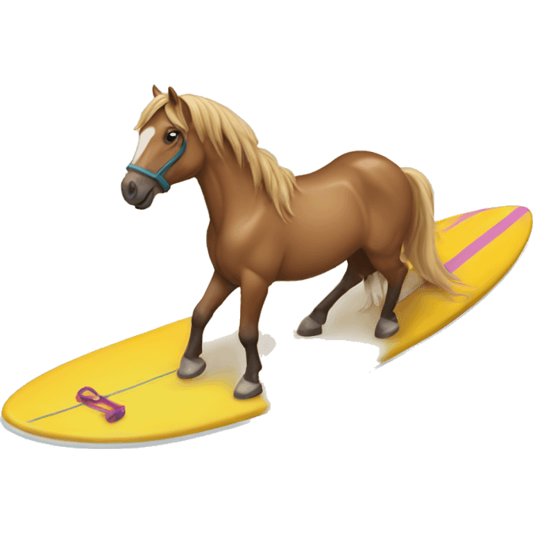 horse on a surfboard emoji