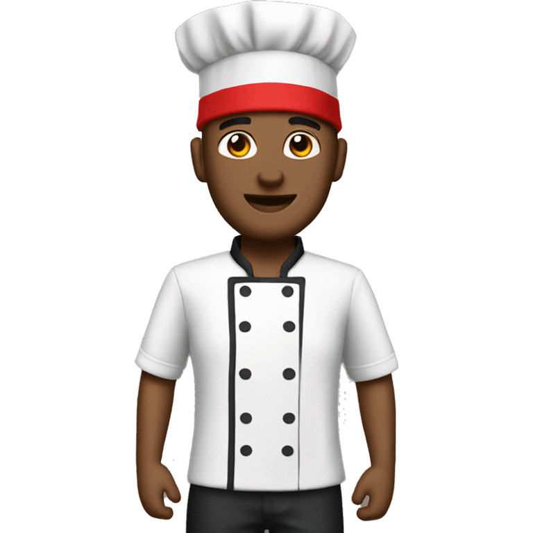 Hibachi chef red hat blackshirt emoji