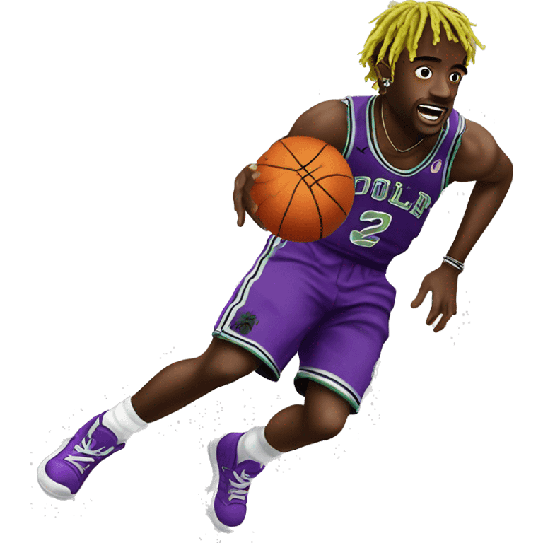 Lil uzi vert throwing a basketball emoji