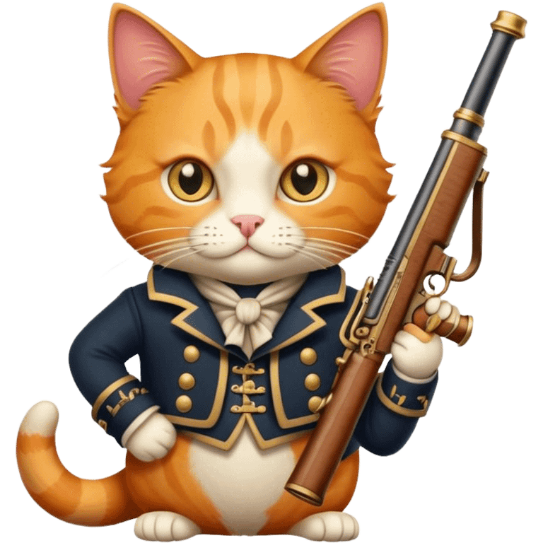 Cat with blunderbuss emoji