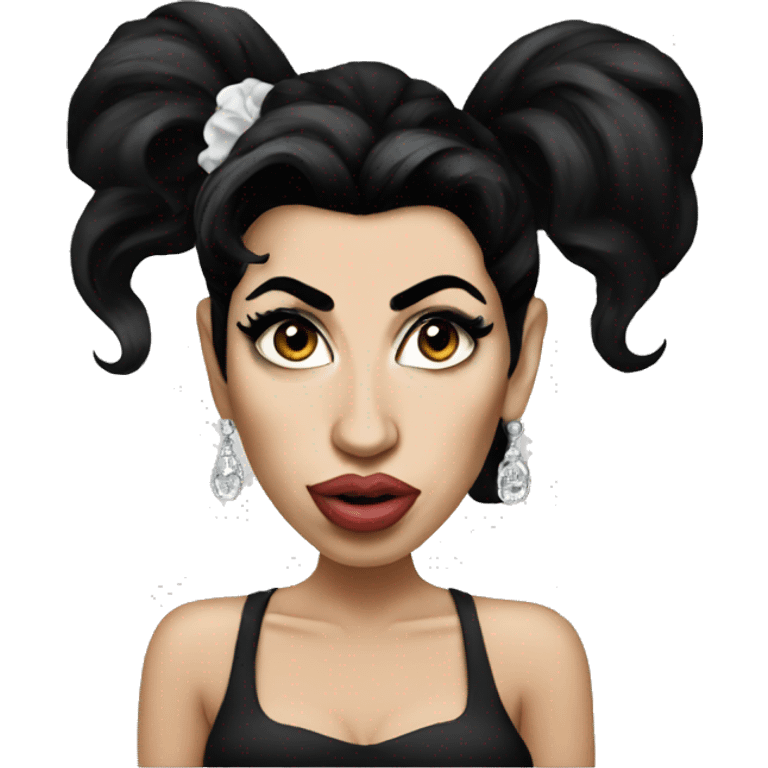 Amy Winehouse with nose piercing emoji