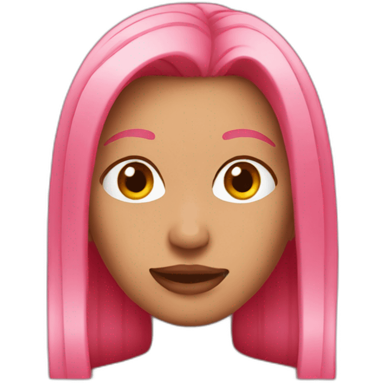 pink straight hair emoji