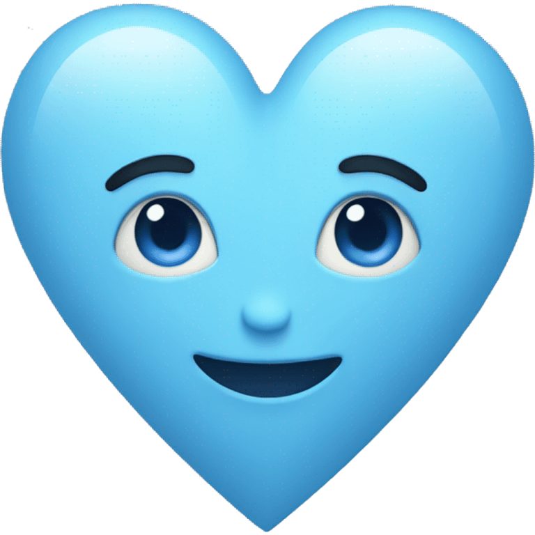 blue pastel heart emoji