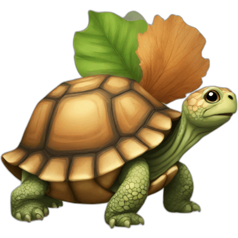 Tortoise with squirrel tail emoji