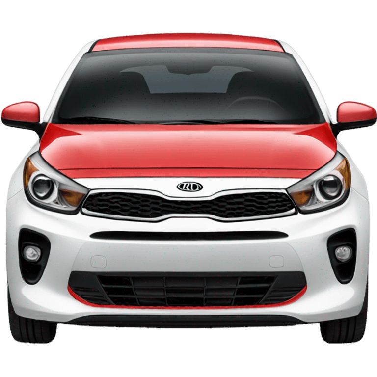  Red Kia Rio Sedan emoji