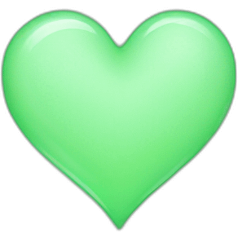 Light green heart emoji