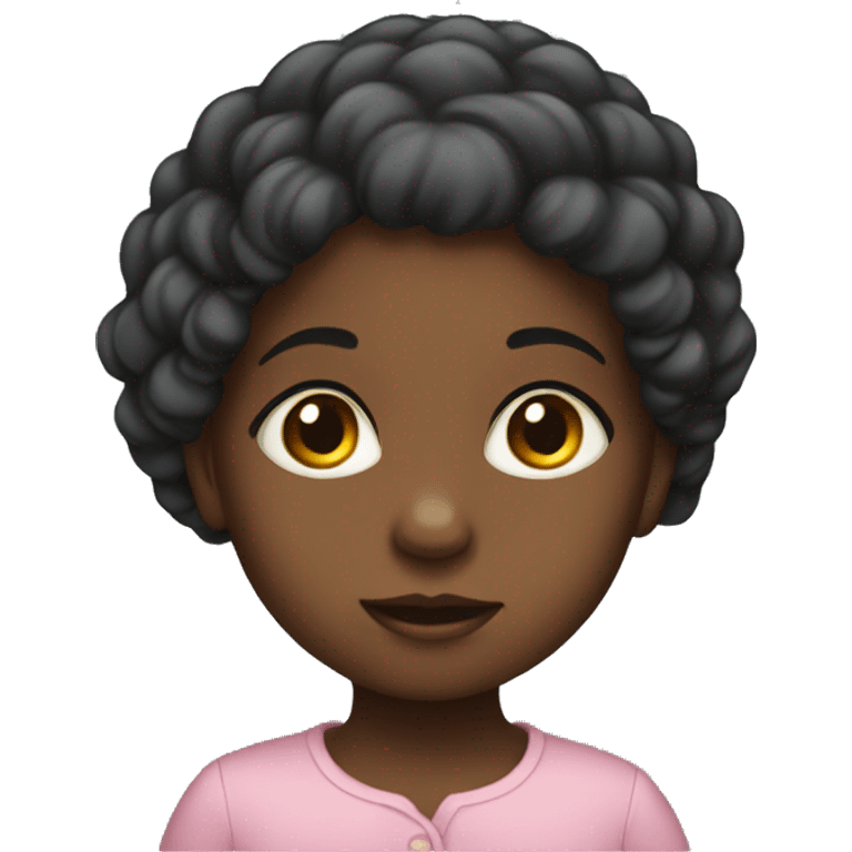 A  black  female  infant. emoji