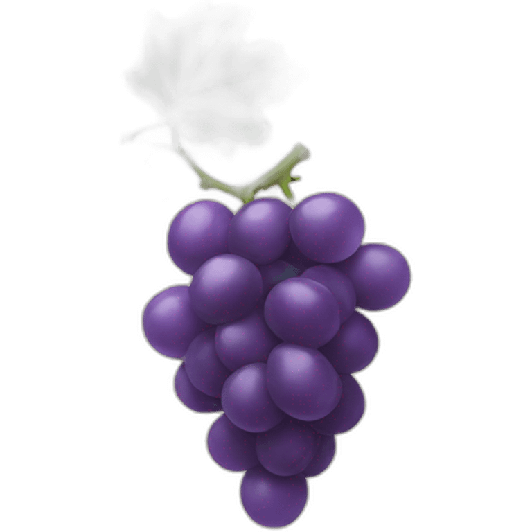 one Grape with leaf emoji