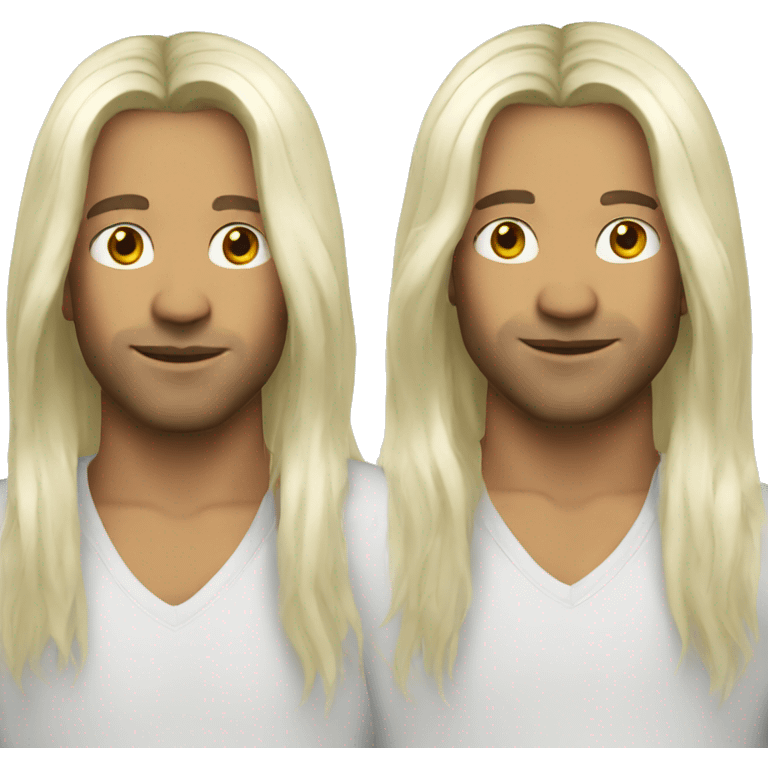 Sasha - men - white - long hair emoji