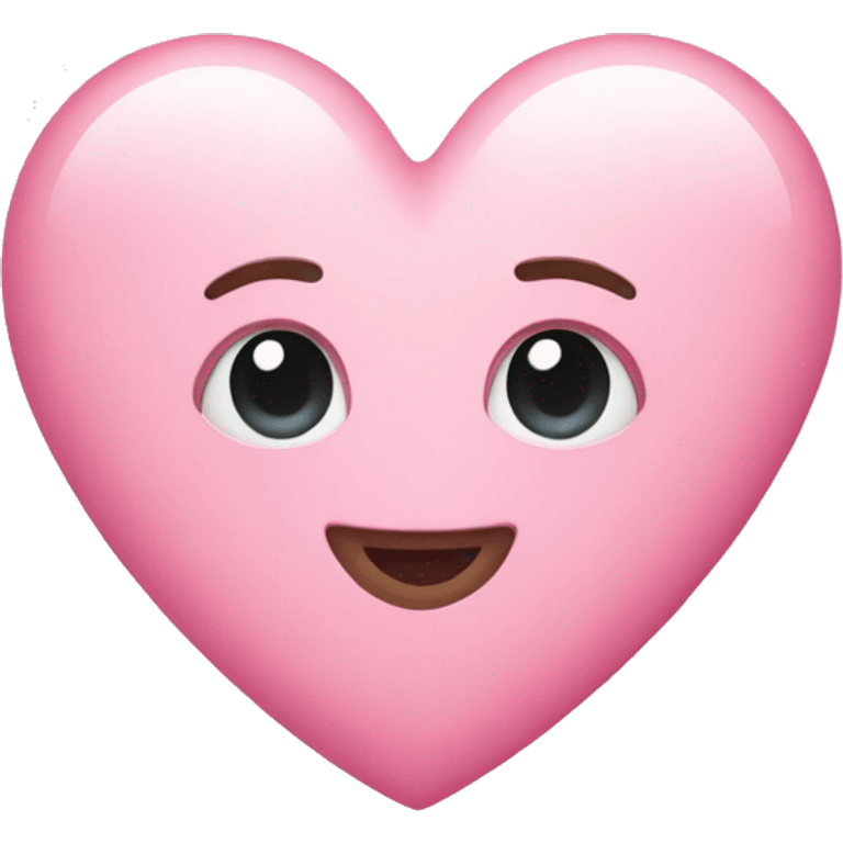 Pink pastel heart emoji