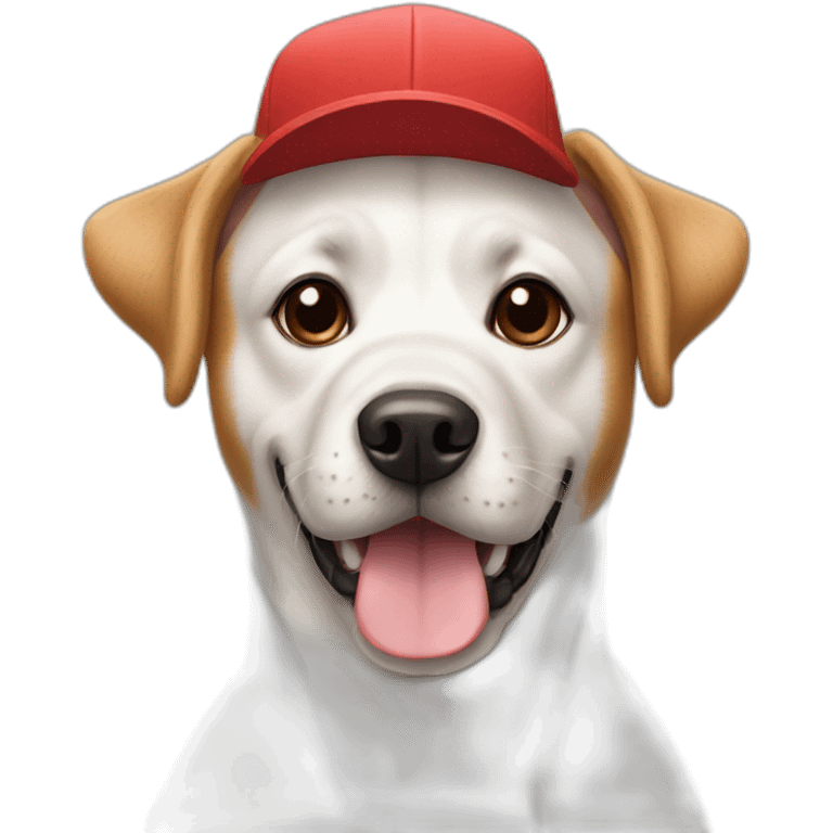 Dog wearing a do cap emoji