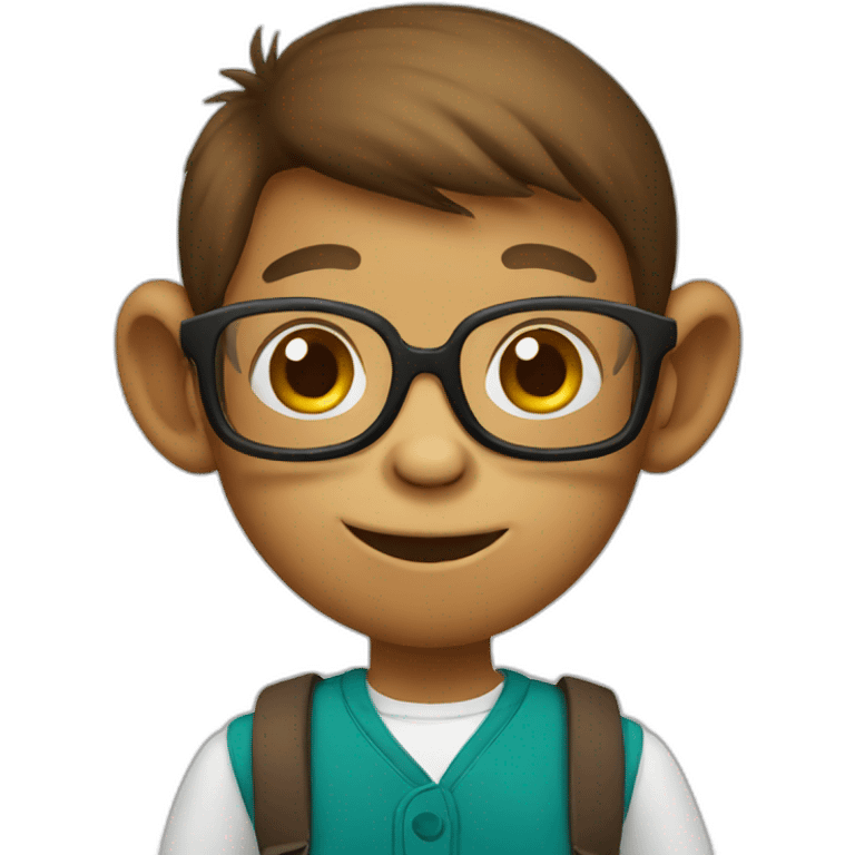 monkey student emoji