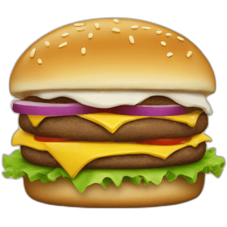 manger un burger emoji