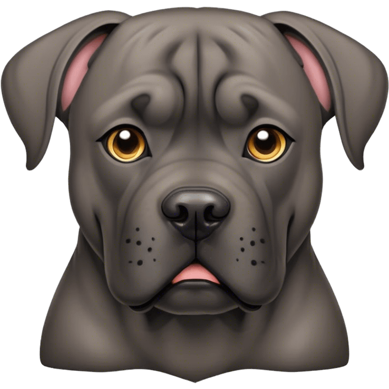 Cane corso with cropped ears emoji