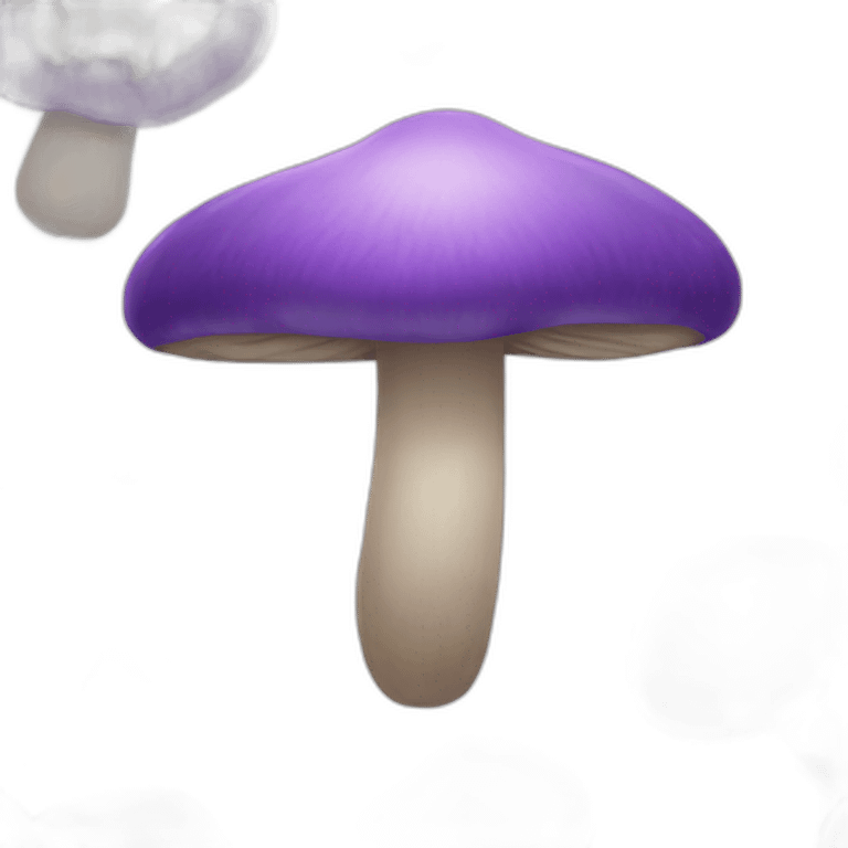 Purple mushroom emoji