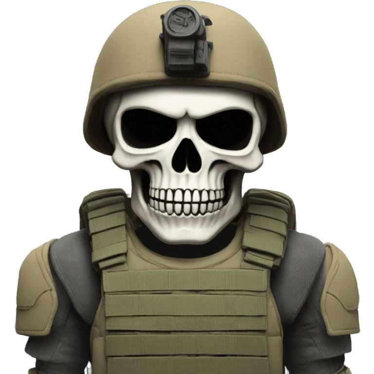 a skull soldier with 777 embroided emoji