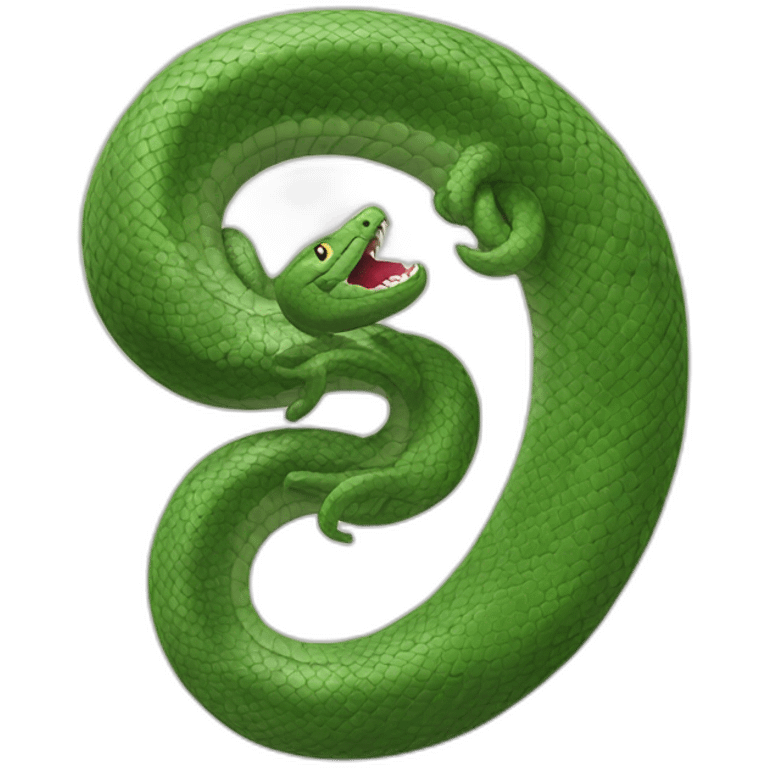 Serpent autour du bras d'une humaine emoji