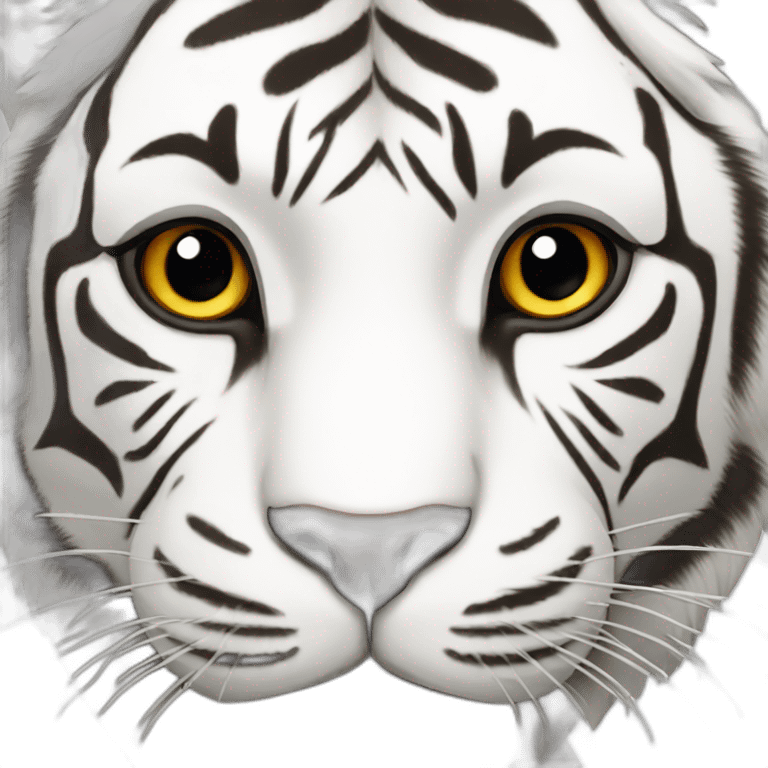 white tiger emoji