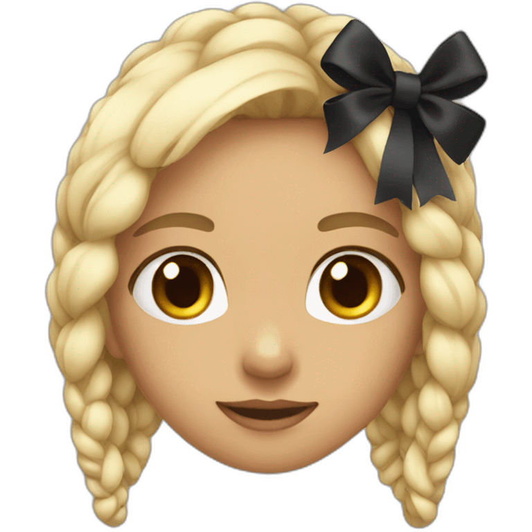 Cuteblack bow emoji