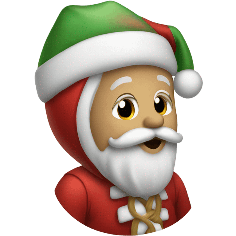 Kissing Santa  emoji