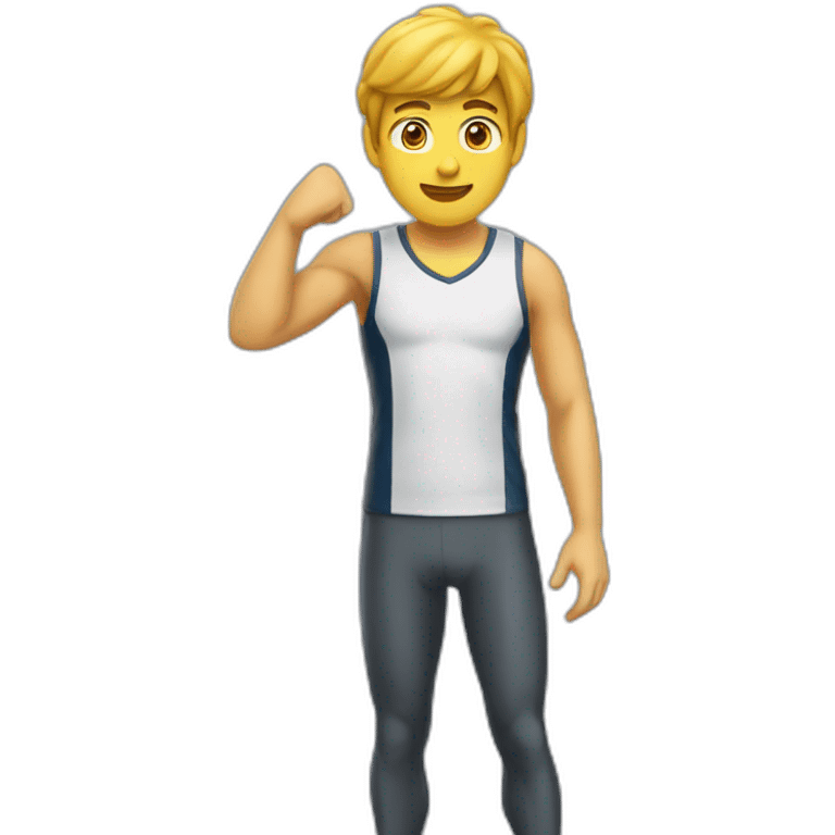 sportsman acheiveing new result emoji