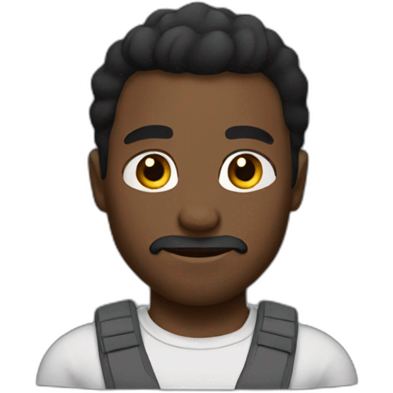 Black man musculation emoji