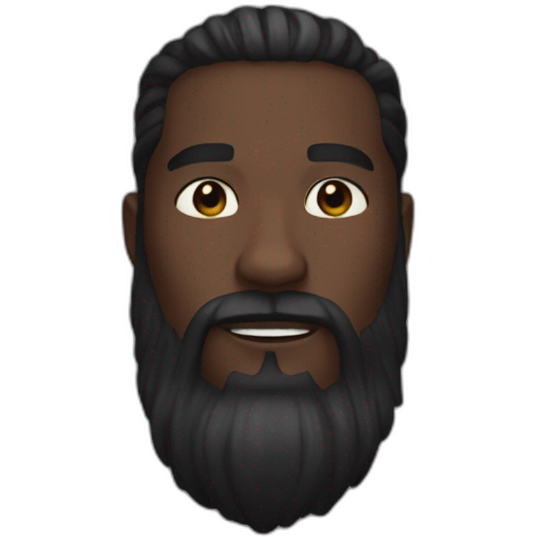 Black panther beard emoji