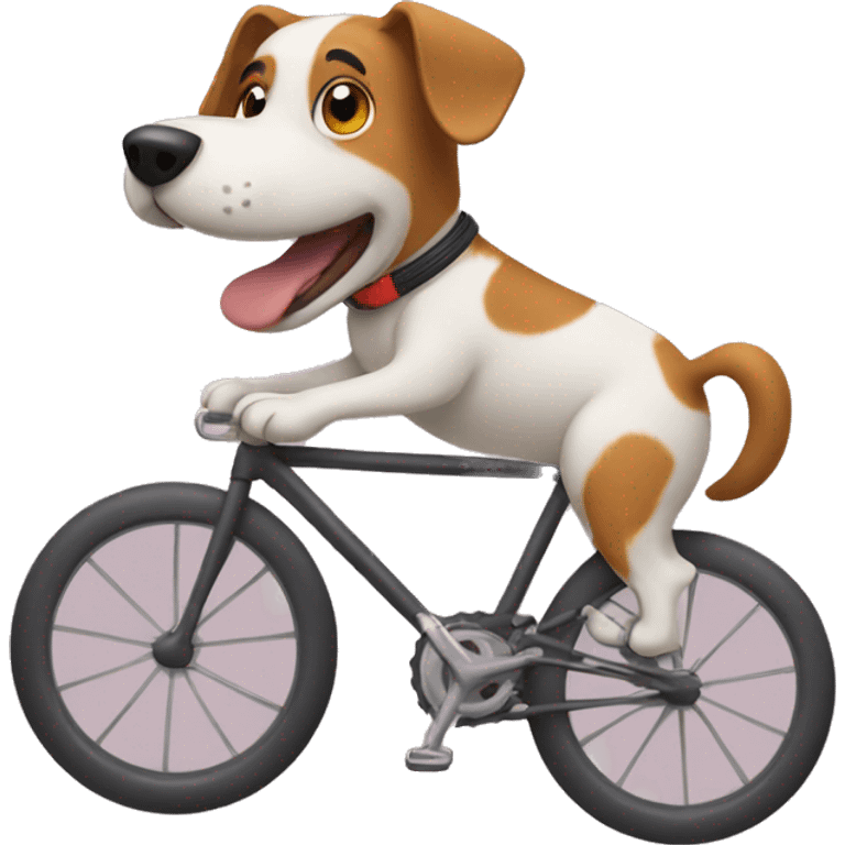  dog riding cycle emoji