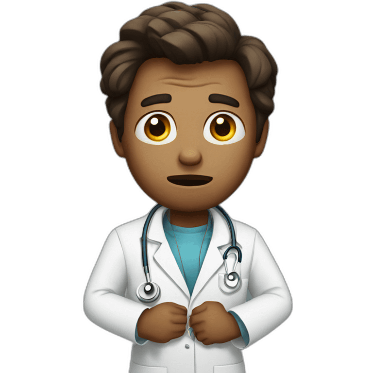 scared doctor emoji