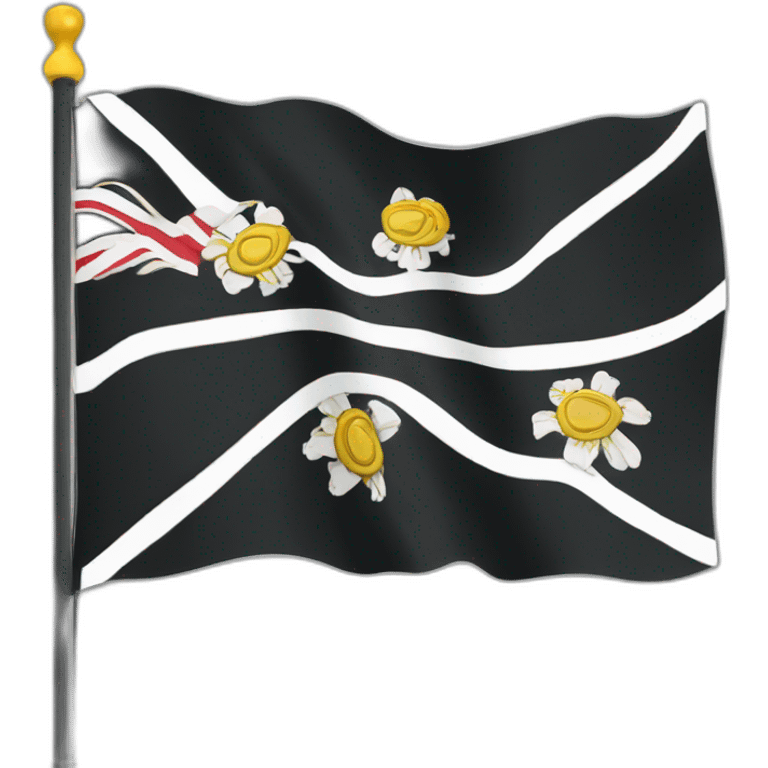 a flag for cornwall county in the UK emoji