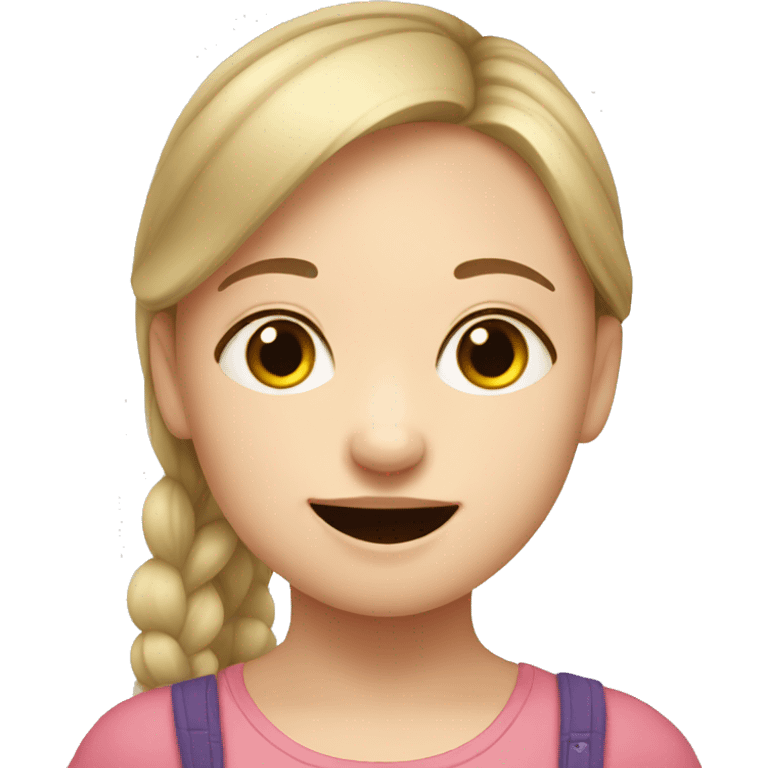 Girl with Down syndrome  emoji