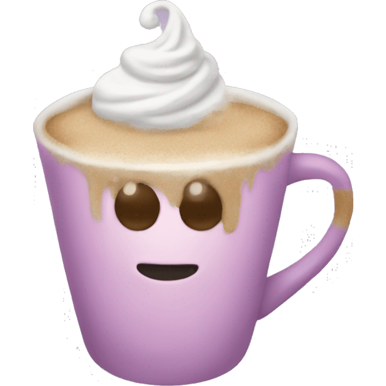 Christmas pastel coffee emoji