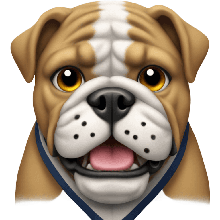 Bulldog hockey player emoji