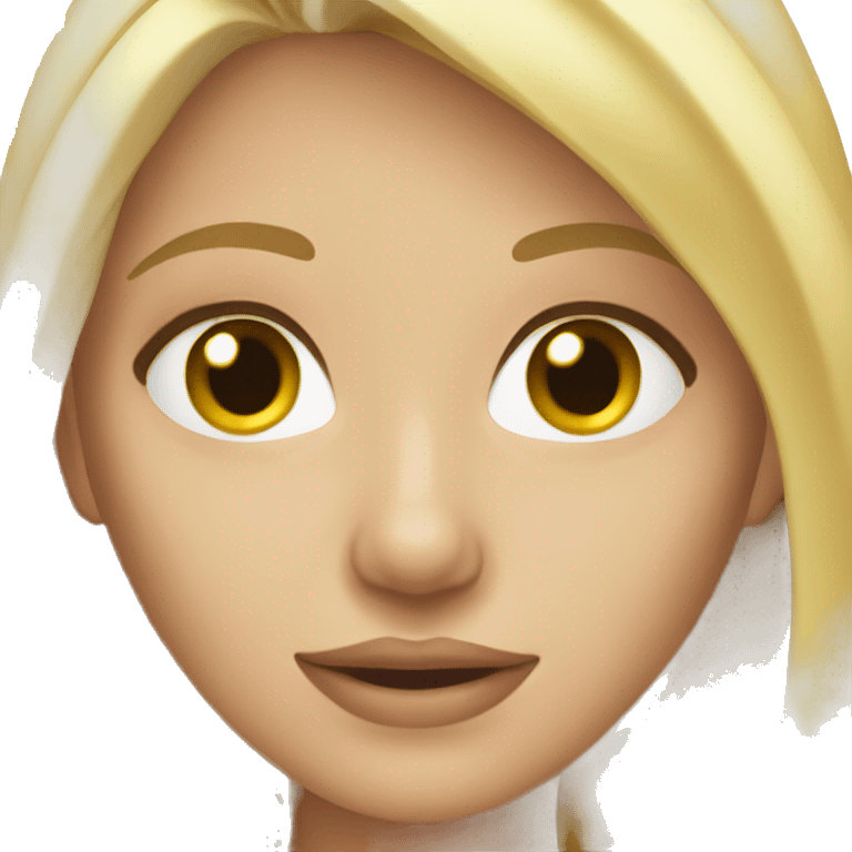 Blonde, beautiful girl emoji