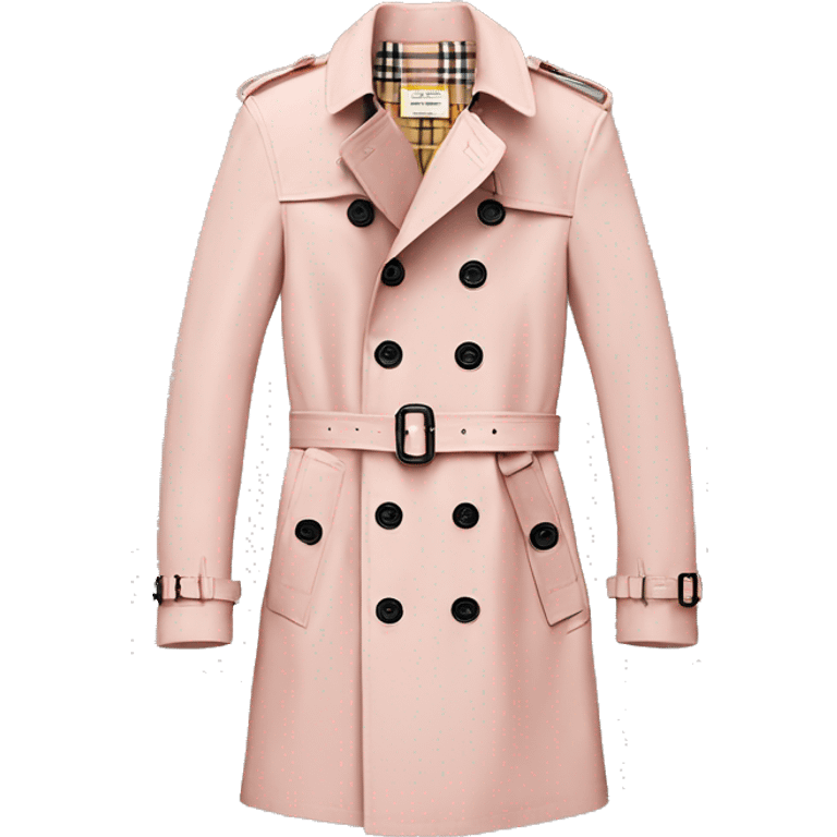 Light Pink Burberry trench coat emoji