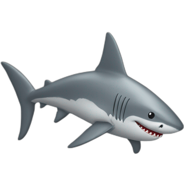 plain-silver-balloon-in-shark-shape emoji