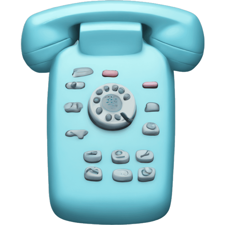 pastel blue phone emoji