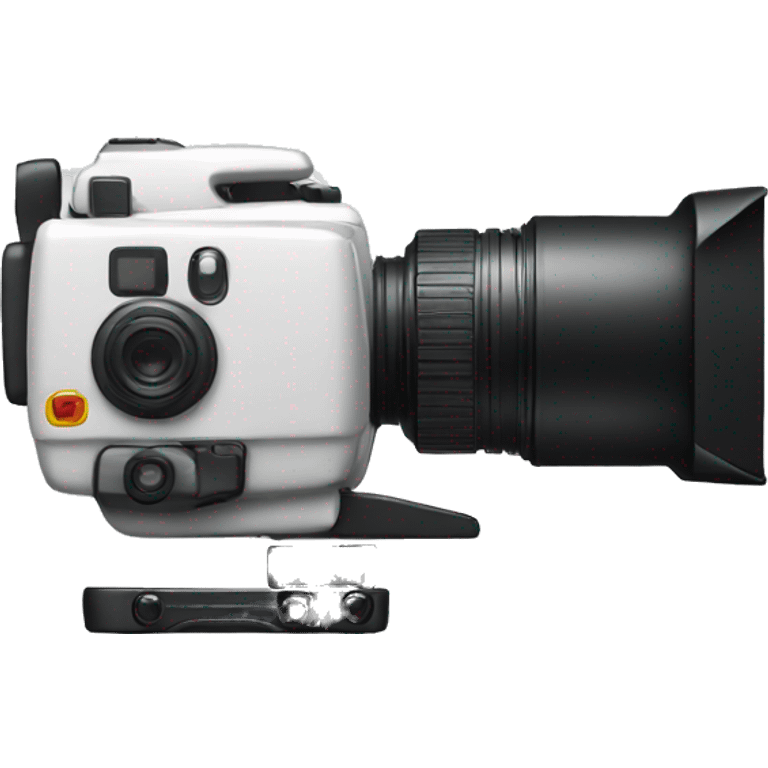 white professional camera side view emoji