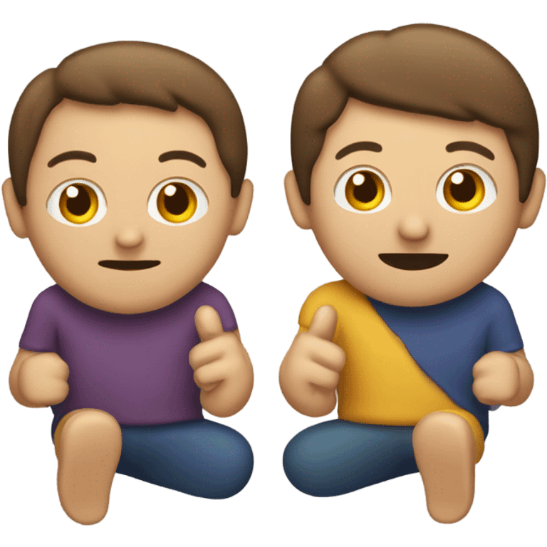 Dos personas de las manos emoji