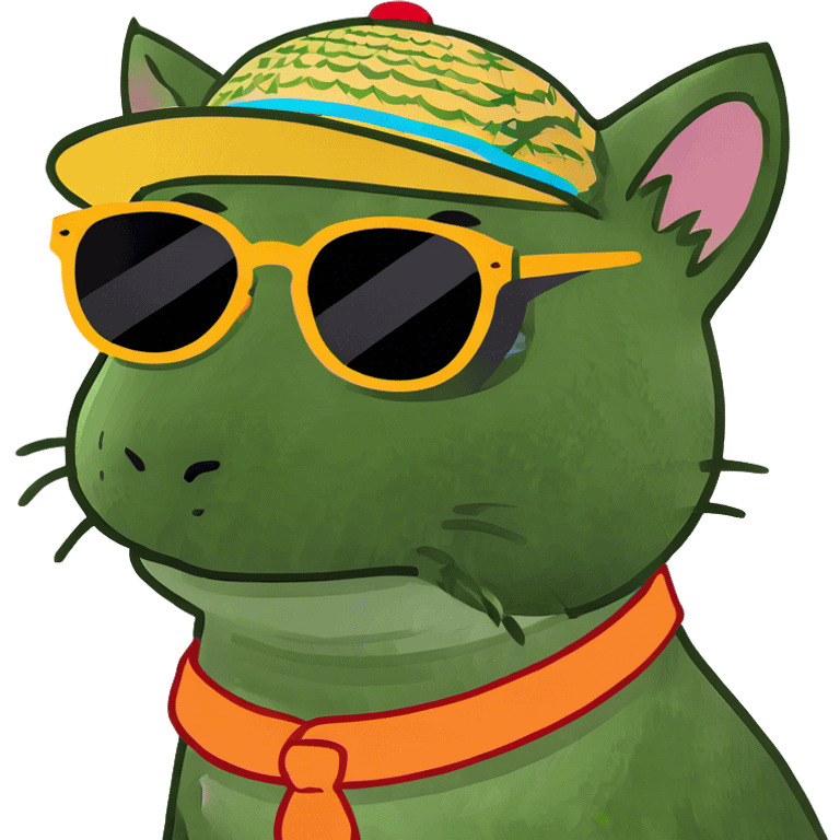 Cat with sunglasses emoji