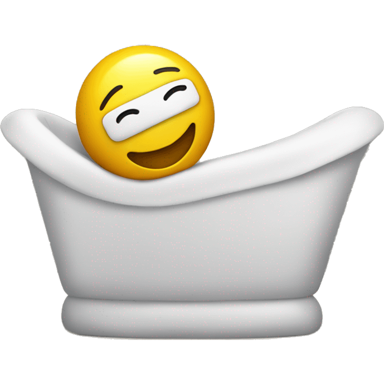 smiley face with hands behind his head relaxing emoji